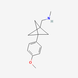 1-[3-(4-Methoxyphenyl)-1-bicyclo[1.1.1]pentanyl]-N-methylmethanamine