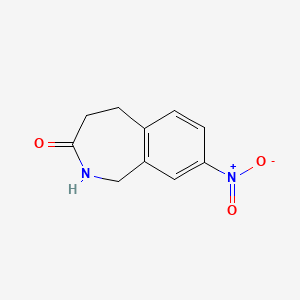 8-Nitro-1,2,4,5-tetrahydro-benzo[c]azepin-3-one
