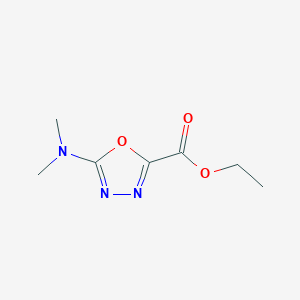 Ethyl 5-(dimethylamino)-1,3,4-oxadiazole-2-carboxylate
