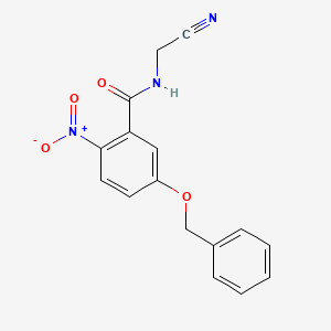 5-(benzyloxy)-N-(cyanomethyl)-2-nitrobenzamide