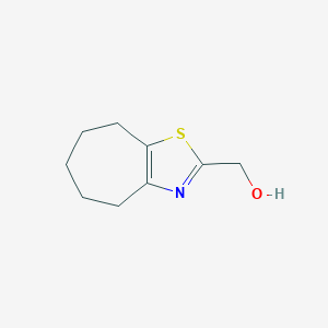 molecular formula C9H13NOS B2485309 (5,6,7,8-Tetrahydro-4H-cycloheptathiazol-2-YL)-methanol CAS No. 1211508-40-5
