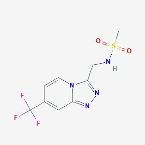 N-((7-(trifluoromethyl)-[1,2,4]triazolo[4,3-a]pyridin-3-yl)methyl)methanesulfonamide