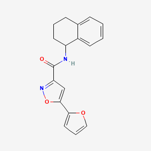 5-(furan-2-yl)-N-(1,2,3,4-tetrahydronaphthalen-1-yl)isoxazole-3-carboxamide