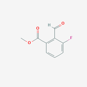 molecular formula C9H7FO3 B2485318 Methyl 3-fluoro-2-formylbenzoate CAS No. 97711-50-7
