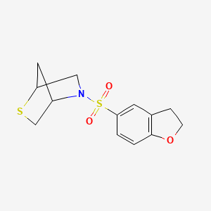 5-((2,3-Dihydrobenzofuran-5-yl)sulfonyl)-2-thia-5-azabicyclo[2.2.1]heptane
