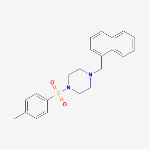 molecular formula C22H24N2O2S B248534 1-[(4-Methylphenyl)sulfonyl]-4-(1-naphthylmethyl)piperazine 
