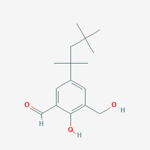 2-Hydroxy-3-(hydroxymethyl)-5-(2,4,4-trimethylpentan-2-yl)benzaldehyde