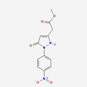 methyl [5-hydroxy-1-(4-nitrophenyl)-1H-pyrazol-3-yl]acetate