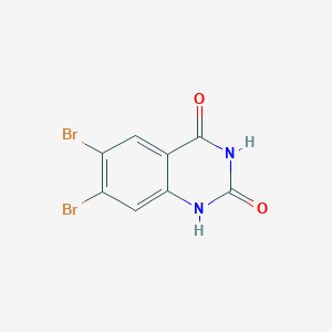 molecular formula C8H4Br2N2O2 B2485381 6,7-dibromo-1H-quinazoline-2,4-dione CAS No. 1260655-21-7