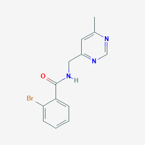 2-bromo-N-((6-methylpyrimidin-4-yl)methyl)benzamide