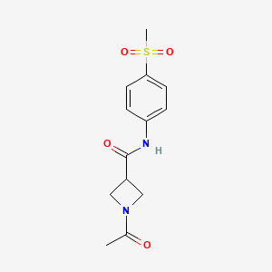 1-acetyl-N-(4-(methylsulfonyl)phenyl)azetidine-3-carboxamide