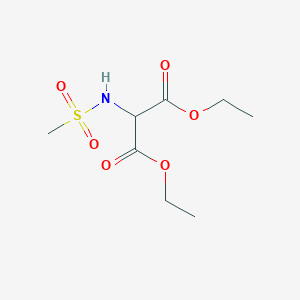 molecular formula C8H15NO6S B2485387 1,3-二乙基-2-甲磺酰胺基丙二酸酯 CAS No. 117975-99-2