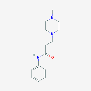 molecular formula C14H21N3O B248539 3-(4-methylpiperazin-1-yl)-N-phenylpropanamide 
