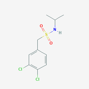 molecular formula C10H13Cl2NO2S B2485391 1-(3,4-二氯苯基)-N-异丙基甲磺酰胺 CAS No. 950251-58-8