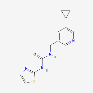 1-((5-Cyclopropylpyridin-3-yl)methyl)-3-(thiazol-2-yl)urea