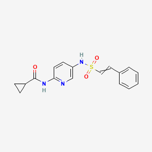 N-[5-(2-phenylethenesulfonamido)pyridin-2-yl]cyclopropanecarboxamide