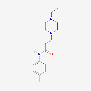 3-(4-ethyl-1-piperazinyl)-N-(4-methylphenyl)propanamide