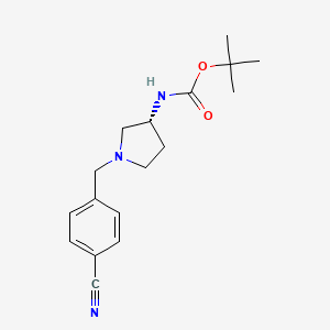 (R)-tert-Butyl 1-(4-cyanobenzyl)pyrrolidin-3-ylcarbamate