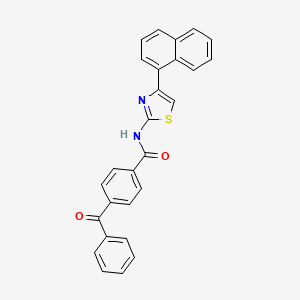 4-benzoyl-N-(4-naphthalen-1-yl-1,3-thiazol-2-yl)benzamide