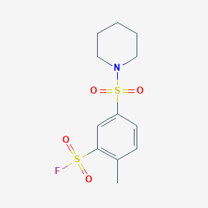 2-Methyl-5-piperidin-1-ylsulfonylbenzenesulfonyl fluoride