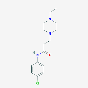 N-(4-chlorophenyl)-3-(4-ethylpiperazin-1-yl)propanamide