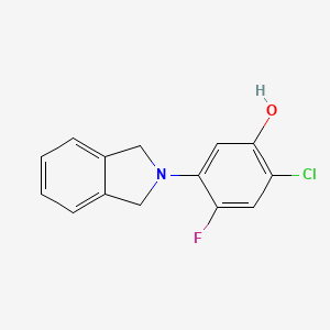 2-Chloro-5-(1,3-dihydro-2H-isoindol-2-yl)-4-fluorobenzenol