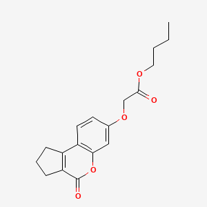 Butyl [(4-oxo-1,2,3,4-tetrahydrocyclopenta[c]chromen-7-yl)oxy]acetate