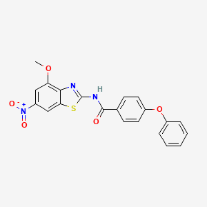 N-(4-methoxy-6-nitro-1,3-benzothiazol-2-yl)-4-phenoxybenzamide