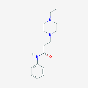 molecular formula C15H23N3O B248547 3-(4-ethylpiperazin-1-yl)-N-phenylpropanamide 