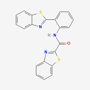 N-[2-(1,3-benzothiazol-2-yl)phenyl]-1,3-benzothiazole-2-carboxamide