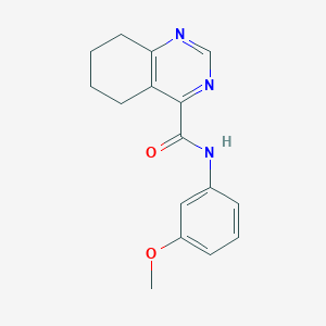 molecular formula C16H17N3O2 B2485474 N-(3-Methoxyphenyl)-5,6,7,8-tetrahydroquinazoline-4-carboxamide CAS No. 2415523-34-9