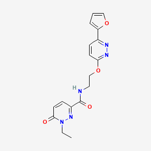 1-ethyl-N-(2-((6-(furan-2-yl)pyridazin-3-yl)oxy)ethyl)-6-oxo-1,6-dihydropyridazine-3-carboxamide