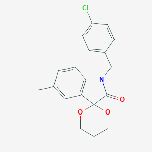 1'-(4-chlorobenzyl)-5'-methylspiro[1,3-dioxane-2,3'-indol]-2'(1'H)-one