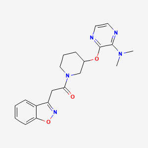 2-(Benzo[d]isoxazol-3-yl)-1-(3-((3-(dimethylamino)pyrazin-2-yl)oxy)piperidin-1-yl)ethanone