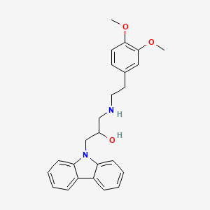 1-Carbazol-9-yl-3-[2-(3,4-dimethoxyphenyl)ethylamino]propan-2-ol