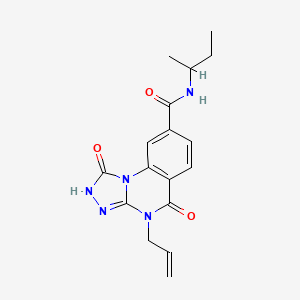 molecular formula C17H19N5O3 B2485519 4-allyl-N-(sec-butyl)-1,5-dioxo-1,2,4,5-tetrahydro-[1,2,4]triazolo[4,3-a]quinazoline-8-carboxamide CAS No. 1031619-33-6