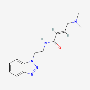(E)-N-[2-(Benzotriazol-1-yl)ethyl]-4-(dimethylamino)but-2-enamide