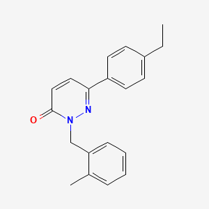 molecular formula C20H20N2O B2485525 6-(4-Ethylphenyl)-2-[(2-methylphenyl)methyl]pyridazin-3-one CAS No. 899753-09-4
