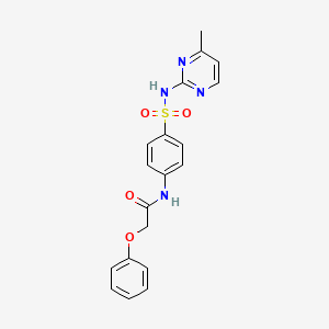 molecular formula C19H18N4O4S B2485529 N-{4-[(4-甲基嘧啶-2-基)磺酰胺]苯基}-2-苯氧基乙酰胺 CAS No. 303035-29-2