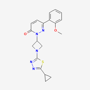 2-[1-(5-Cyclopropyl-1,3,4-thiadiazol-2-yl)azetidin-3-yl]-6-(2-methoxyphenyl)pyridazin-3-one