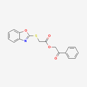 2-Oxo-2-phenylethyl 2-(benzo[d]oxazol-2-ylthio)acetate