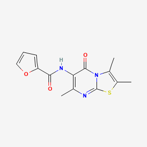 N-(2,3,7-trimethyl-5-oxo-5H-thiazolo[3,2-a]pyrimidin-6-yl)furan-2-carboxamide
