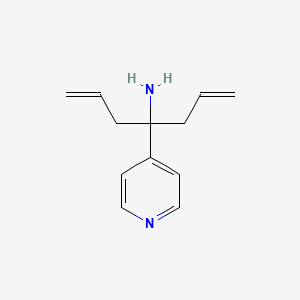 molecular formula C12H16N2 B2485585 1-Allyl-1-pyridin-4-yl-but-3-enylamine CAS No. 304668-65-3