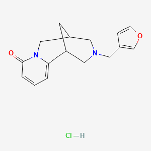 molecular formula C16H19ClN2O2 B2485598 3-(呋喃-3-基甲基)-3,4,5,6-四氢-1H-1,5-甲氮杂环戊[1,2-a][1,5]二氮杂环辛-8(2H)-酮盐酸盐 CAS No. 2034607-67-3