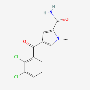 molecular formula C13H10Cl2N2O2 B2485599 4-(2,3-dichlorobenzoyl)-1-methyl-1H-pyrrole-2-carboxamide CAS No. 338753-49-4