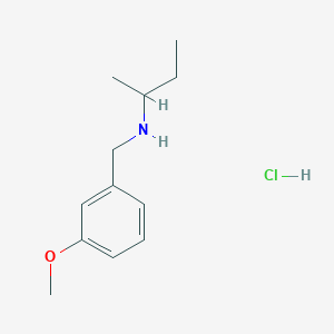 molecular formula C12H20ClNO B2485603 N-(3-Methoxybenzyl)-2-butanamine hydrochloride CAS No. 1051363-51-9; 889949-80-8