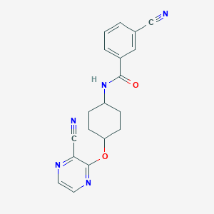 3-cyano-N-((1r,4r)-4-((3-cyanopyrazin-2-yl)oxy)cyclohexyl)benzamide