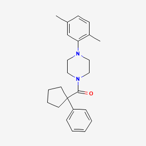 4-(2,5-Dimethylphenyl)piperazinyl phenylcyclopentyl ketone
