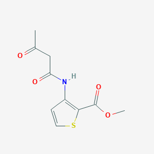 molecular formula C10H11NO4S B2485615 甲基-3-(3-氧代丁酰胺基)噻吩-2-甲酸酯 CAS No. 74695-30-0
