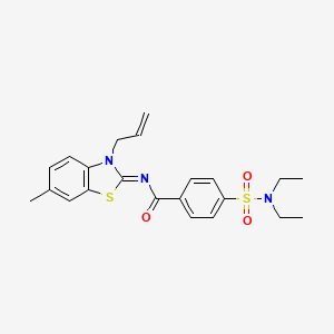 (Z)-N-(3-allyl-6-methylbenzo[d]thiazol-2(3H)-ylidene)-4-(N,N-diethylsulfamoyl)benzamide